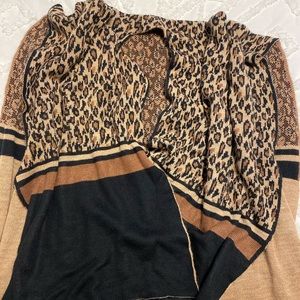 Leopard Print Shaw/Shrug Top